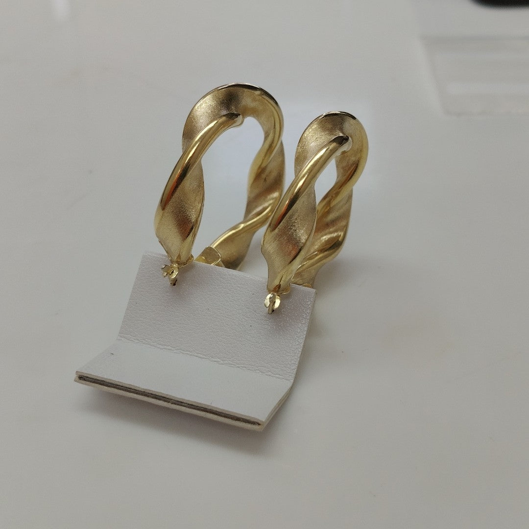 ARRACADAS PAR ORO 14 K 6.8 GRMS (SEMINUEVO)