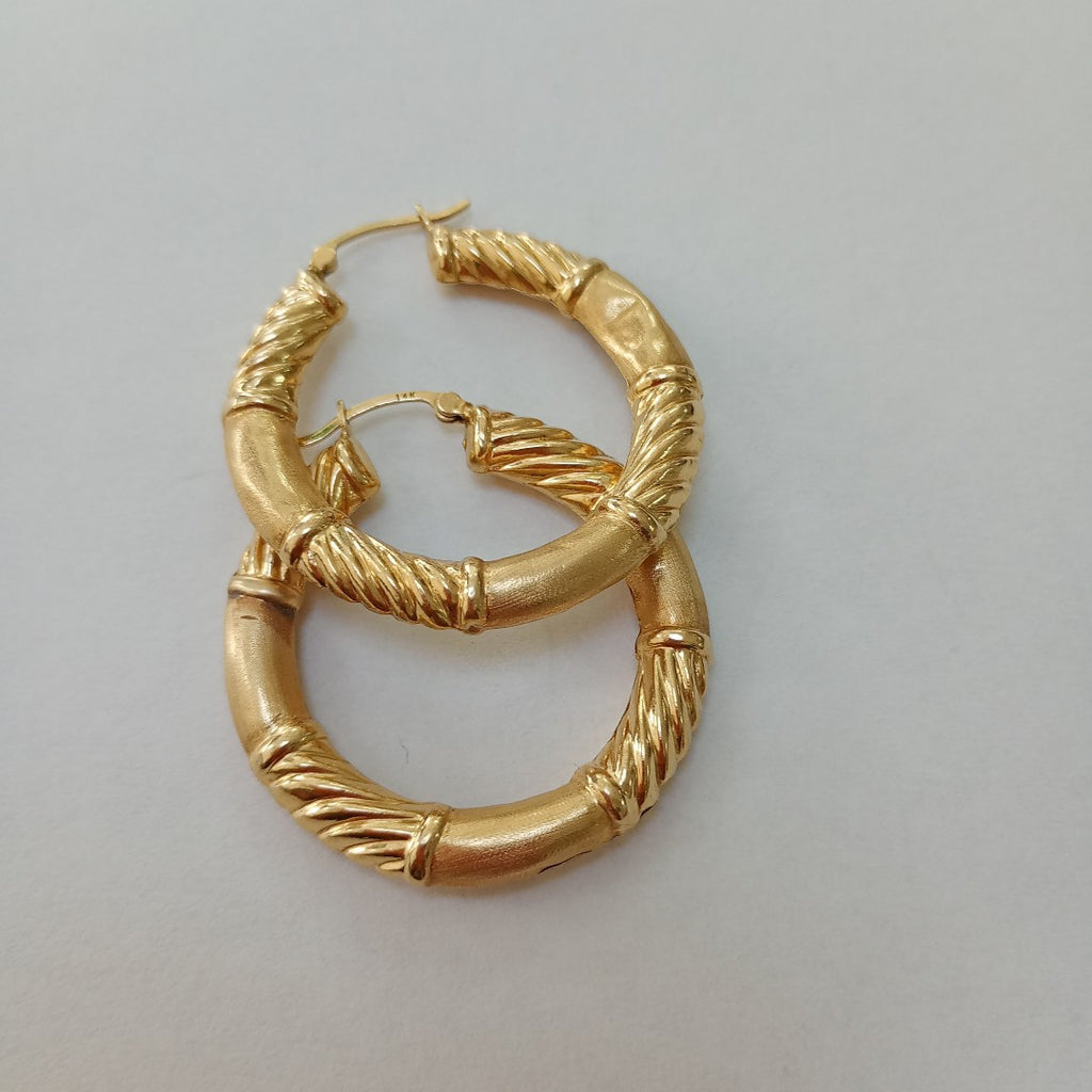 ARRACADAS PAR ORO 14 K 4.7 GRMS (SEMINUEVO)