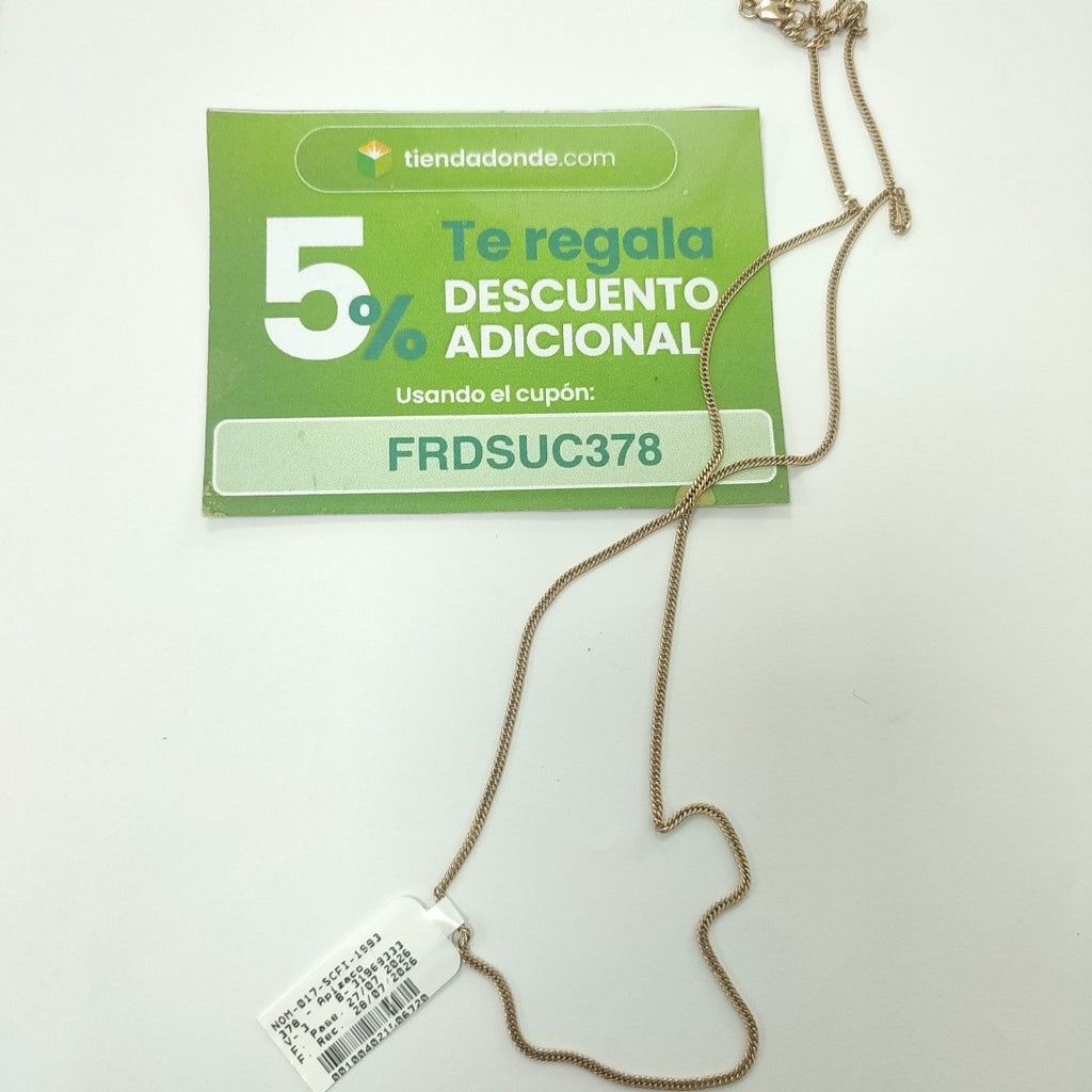 CADENA ORO 10 K 5,00 GRMS (SEMINUEVO)