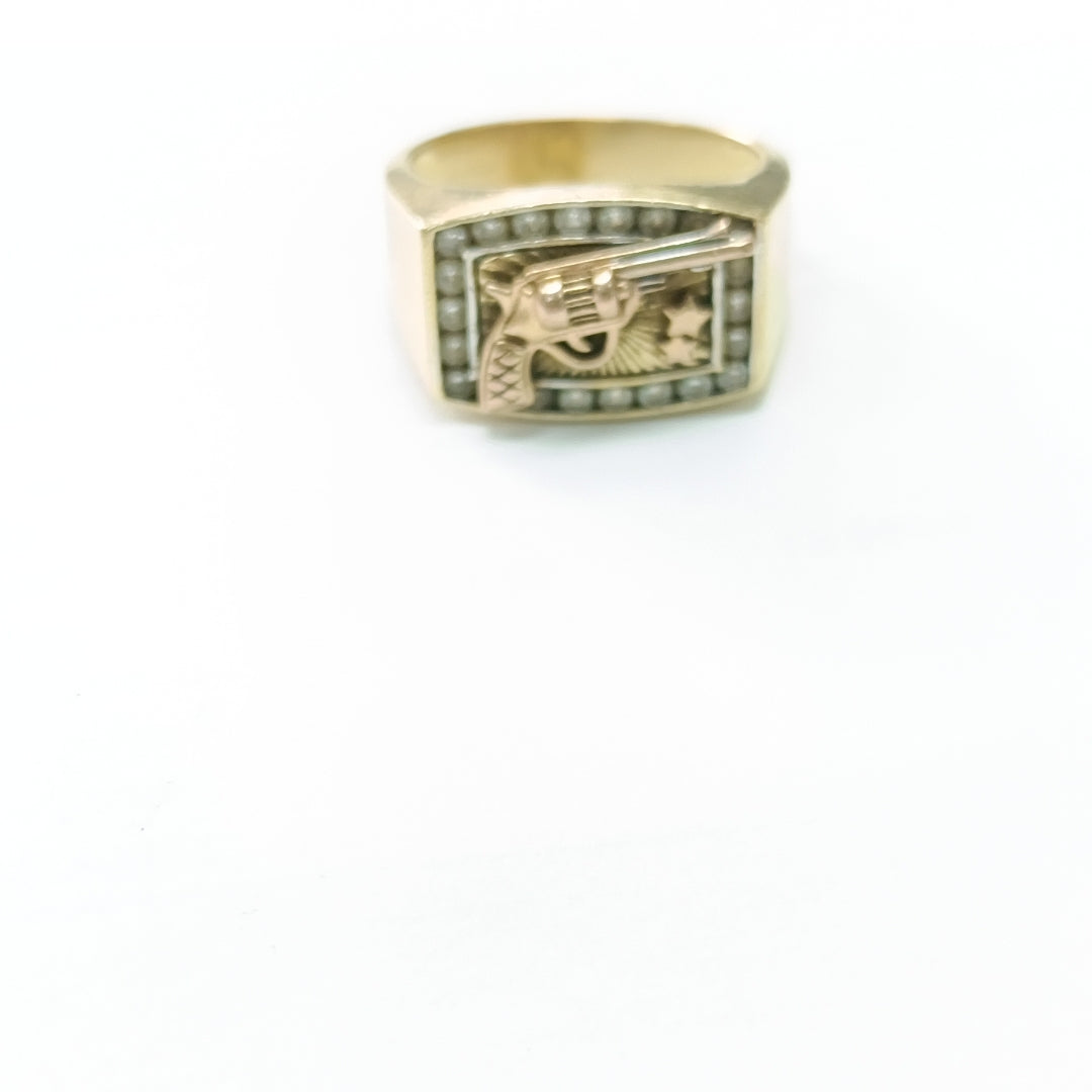 ANILLO ORO 14 K 7.6 GRMS (SEMINUEVO)