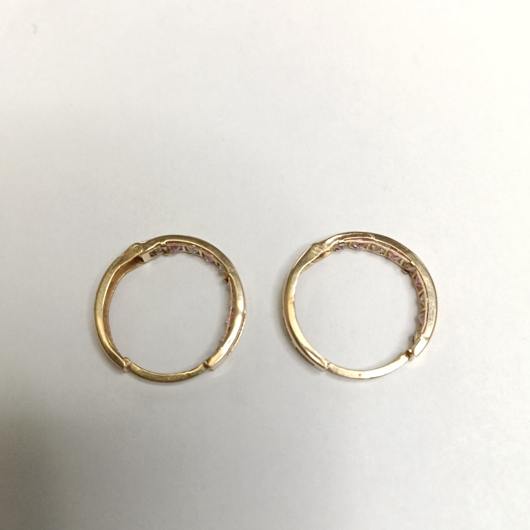 ARRACADAS PAR ORO 10 K 1.6 GRMS (SEMINUEVO)