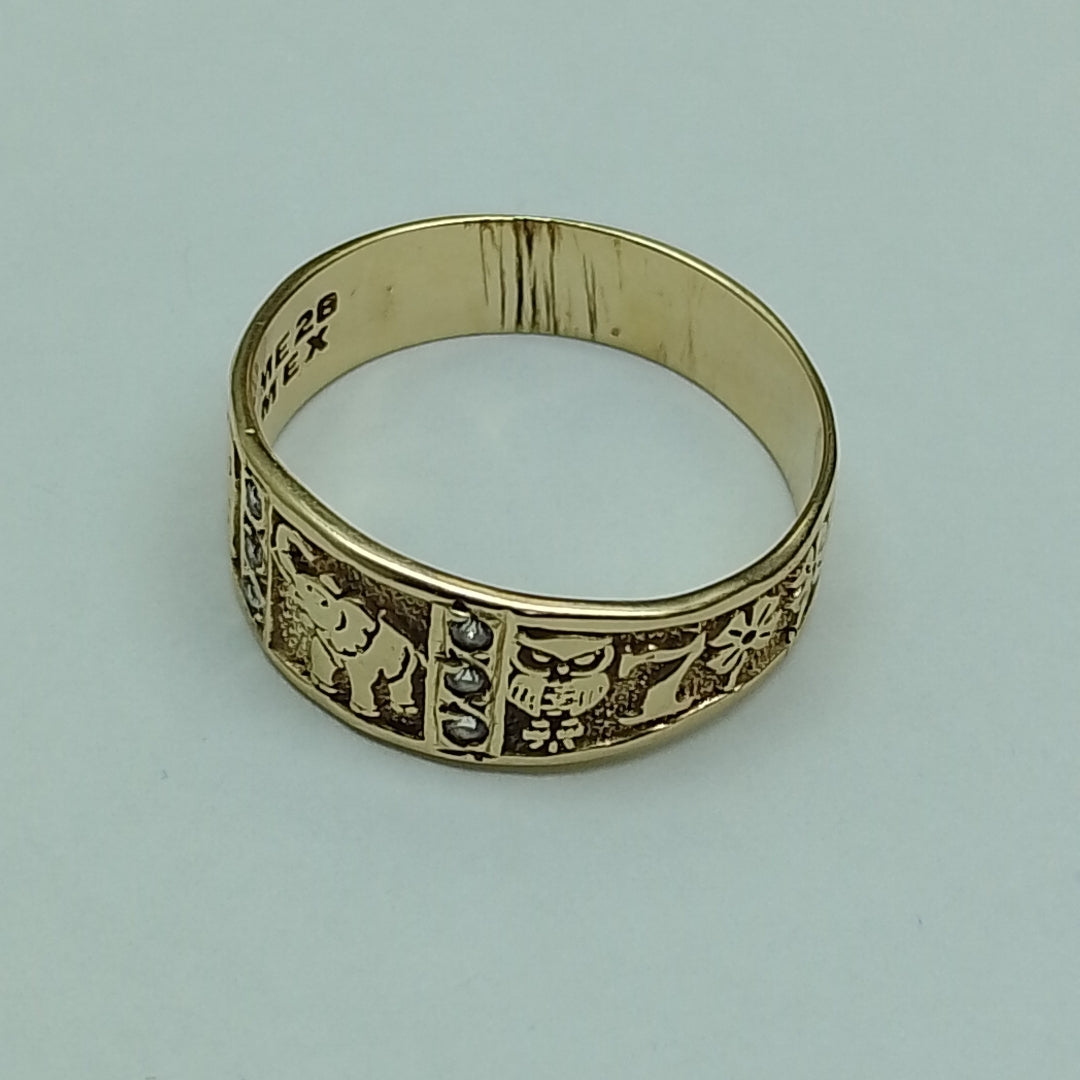 ARGOLLA DE LA SUERTE ORO 14 K 4 GRMS (SEMINUEVO)