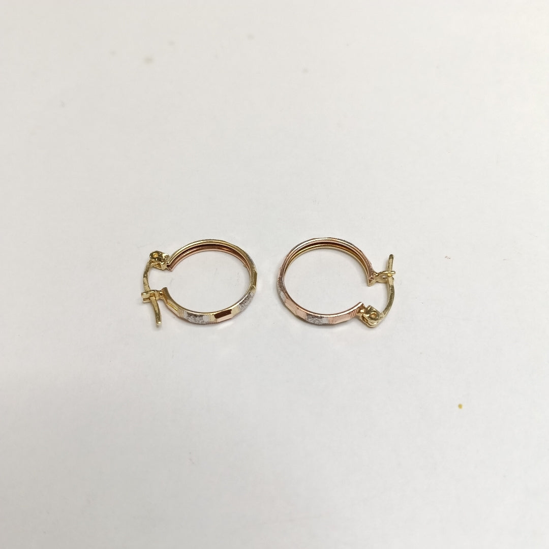 ARRACADAS PAR ORO 14 K 1.5 GRMS (SEMINUEVO)