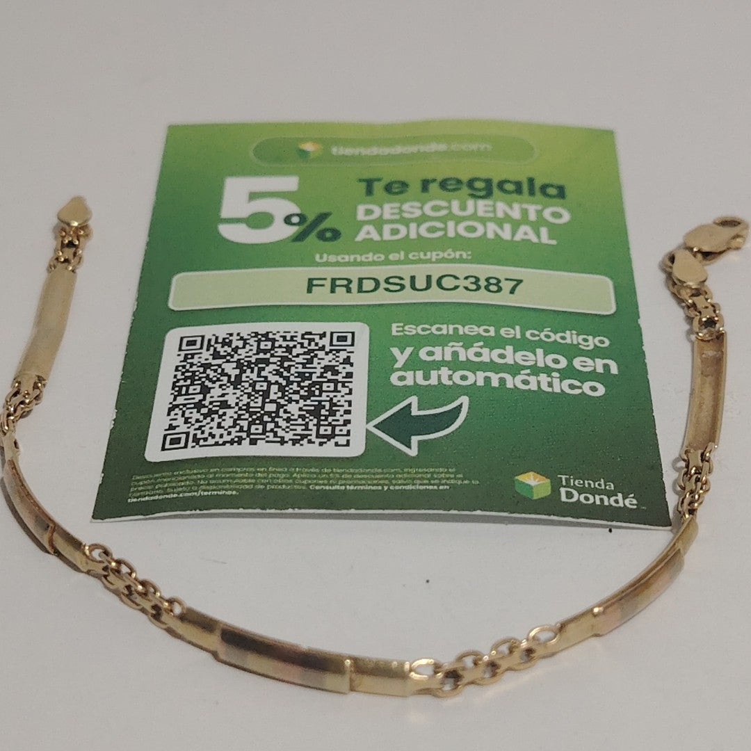 PULSERA ORO 14 K 4.6 GRMS (SEMINUEVO)