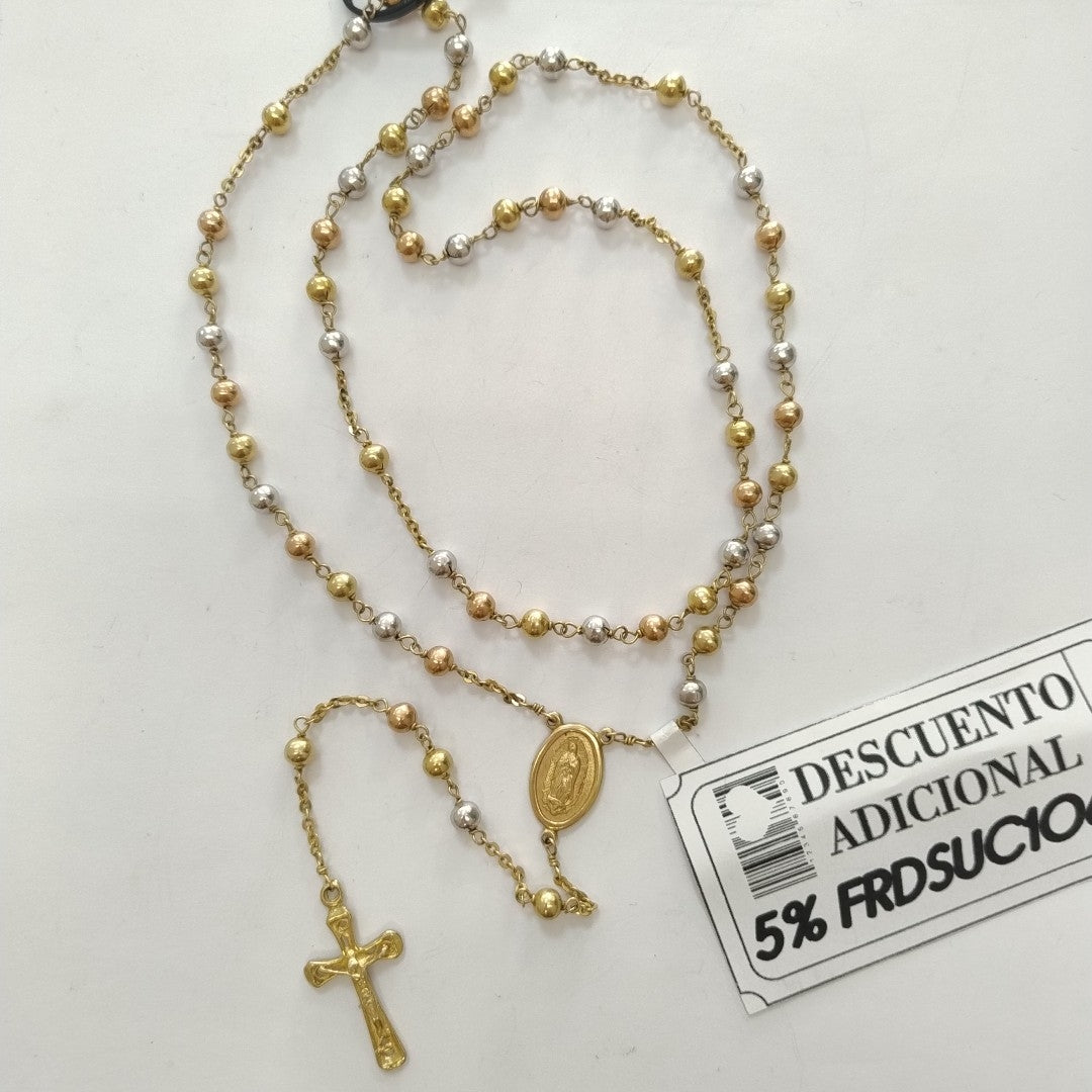 ROSARIO ORO, ORO COMBINADO 14 K 29.7 GRMS (SEMINUEVO)