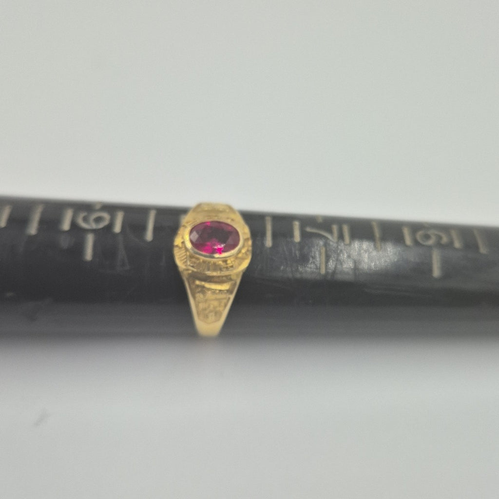 ANILLO DE GRADUACIÓN ORO 10 K 1,50 GRMS (SEMINUEVO)