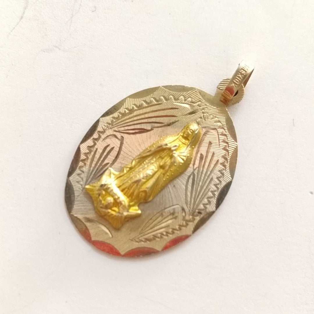 MEDALLA RELIGIOSA ORO 10 K 4,10 GRMS (SEMINUEVO)