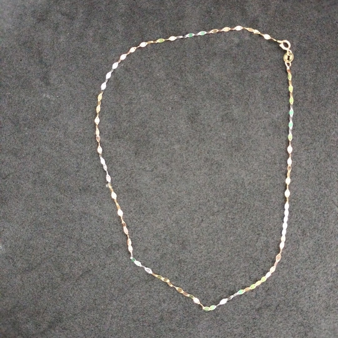 CADENA ORO COMBINADO 10 K 0,80 GRMS (SEMINUEVO)