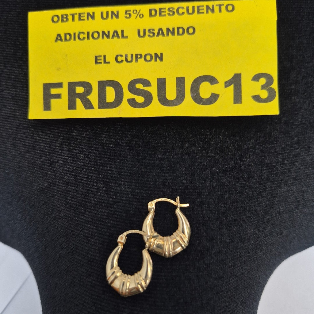ARRACADAS PAR ORO 14 K 1.4 GRMS (SEMINUEVO)