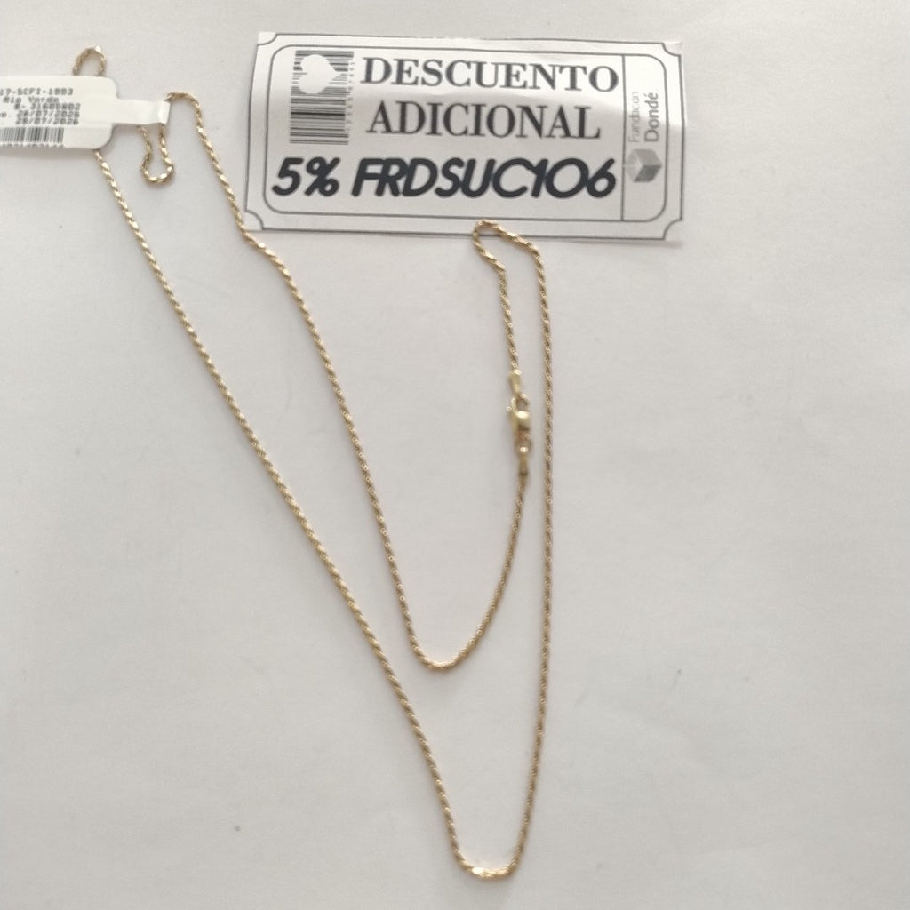 CADENA ORO 14 K 4,00 GRMS (SEMINUEVO)