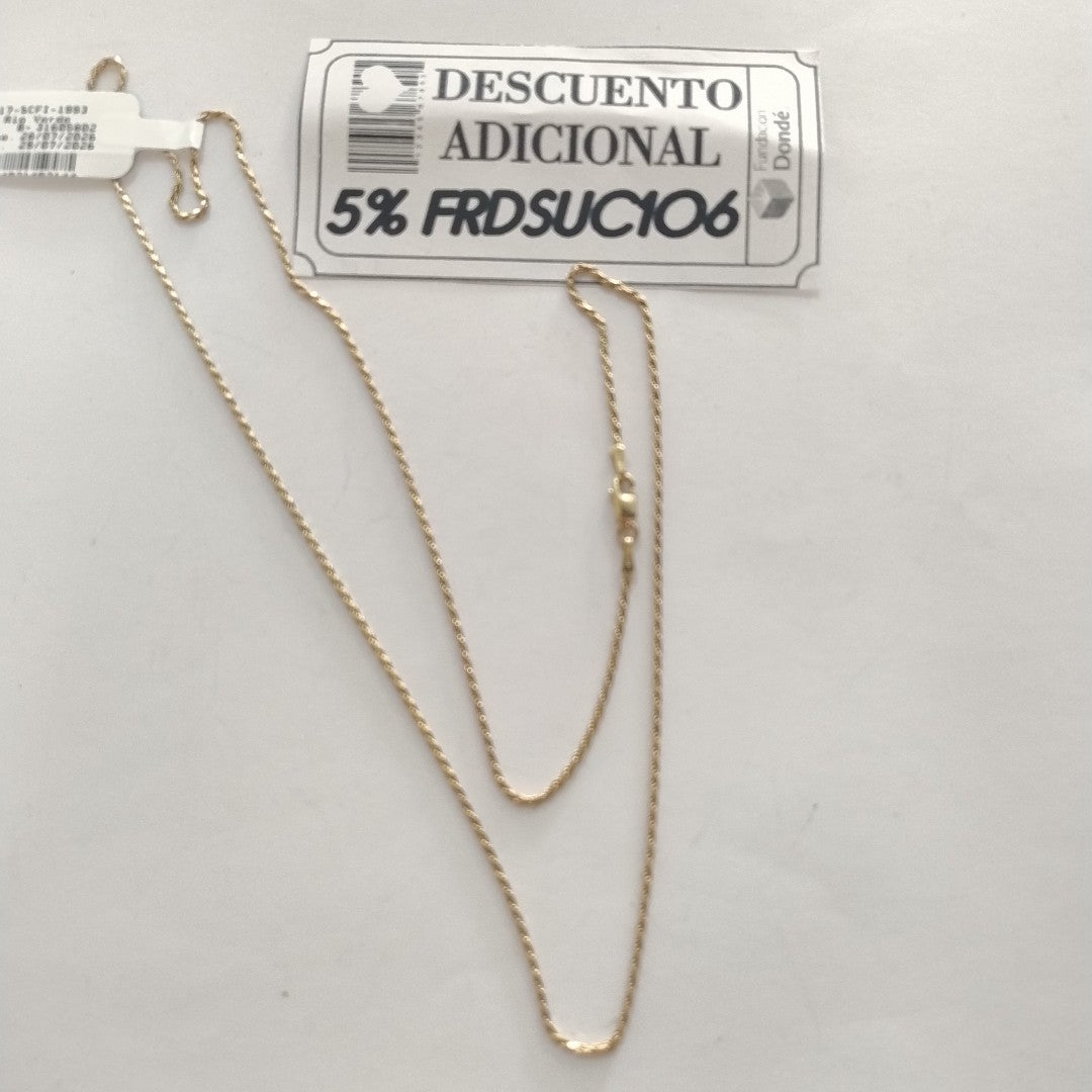 CADENA ORO 14 K 4,00 GRMS (SEMINUEVO)