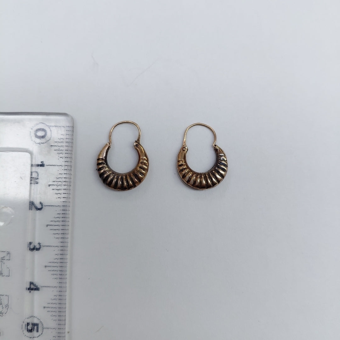 ARRACADAS PAR ORO 14 K 0.9 GRMS (SEMINUEVO)