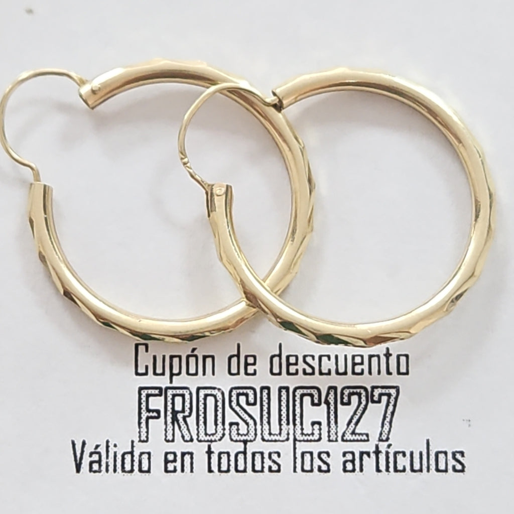 ARRACADAS PAR ORO 10 K 1.5 GRMS (SEMINUEVO)