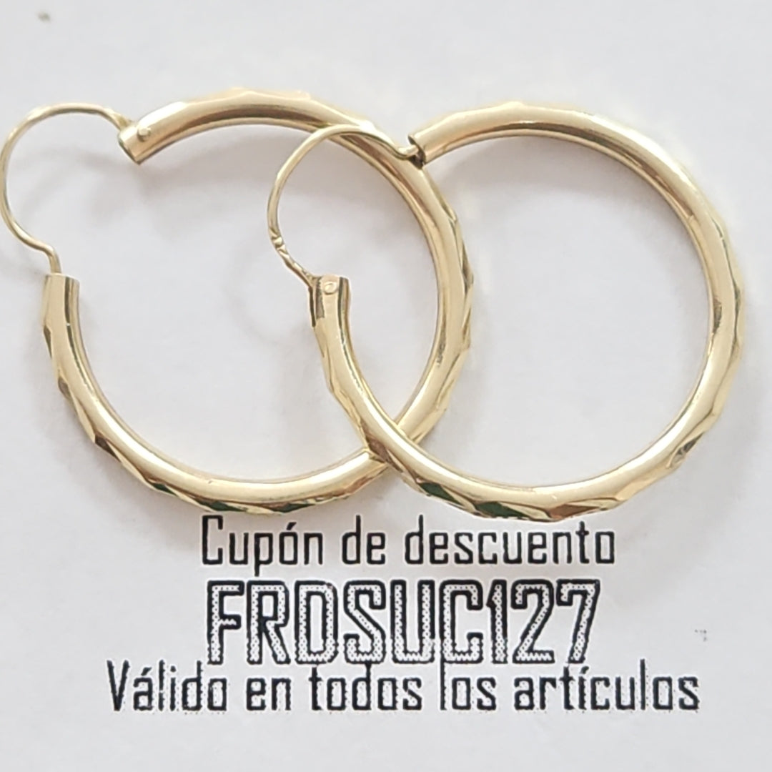 ARRACADAS PAR ORO 10 K 1.5 GRMS (SEMINUEVO)