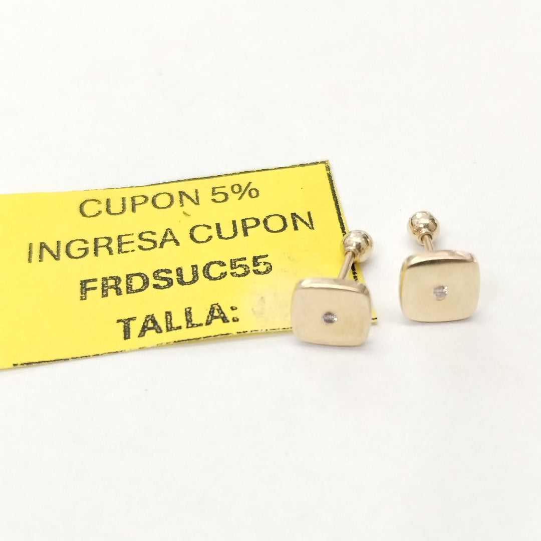 BROQUELES PAR ORO 14 K 1.5 GRMS (SEMINUEVO)