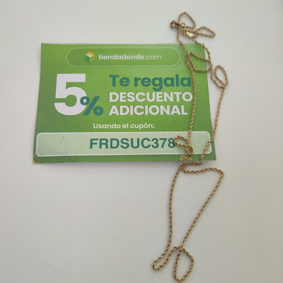CADENA ORO 14 K 1,60 GRMS (SEMINUEVO)