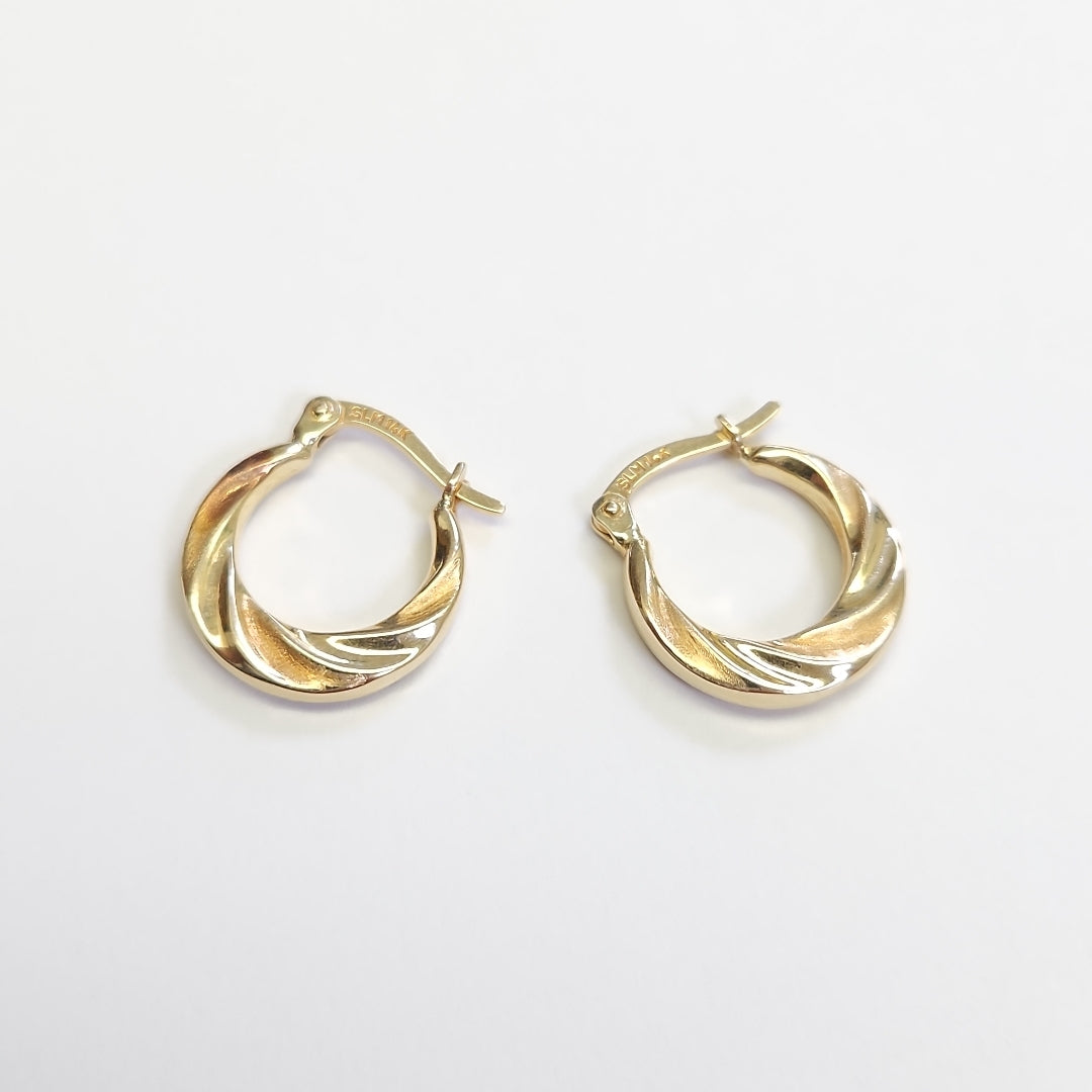 ARRACADAS PAR ORO 14 K 1.2 GRMS (SEMINUEVO)