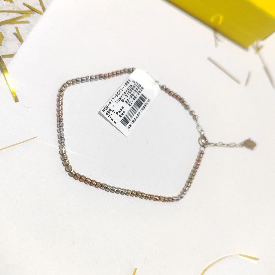 PULSERA ORO, ORO COMBINADO 14 K 2.8 GRMS (SEMINUEVO)