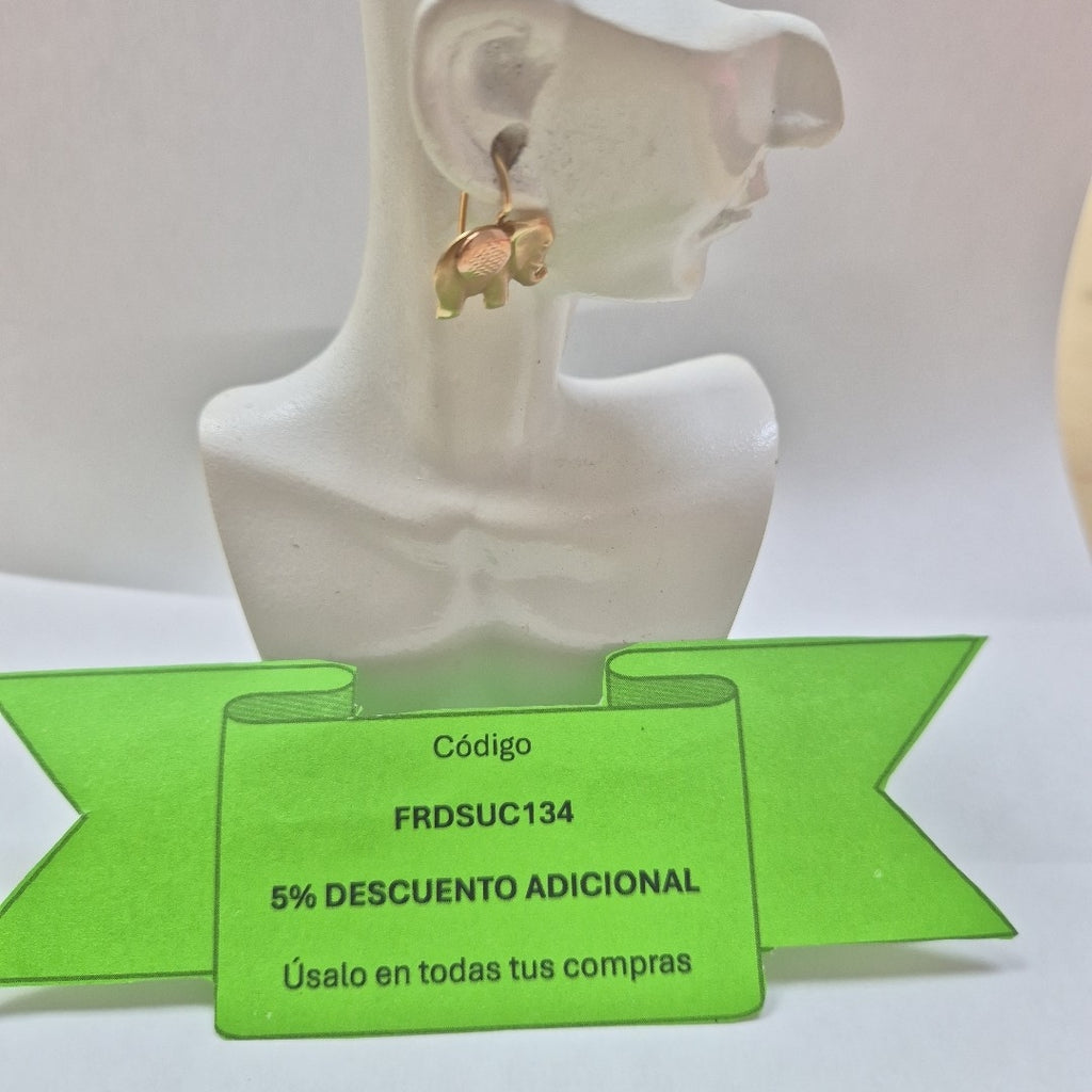 ARETES PAR ORO 10 K 1,50 GRMS (SEMINUEVO)