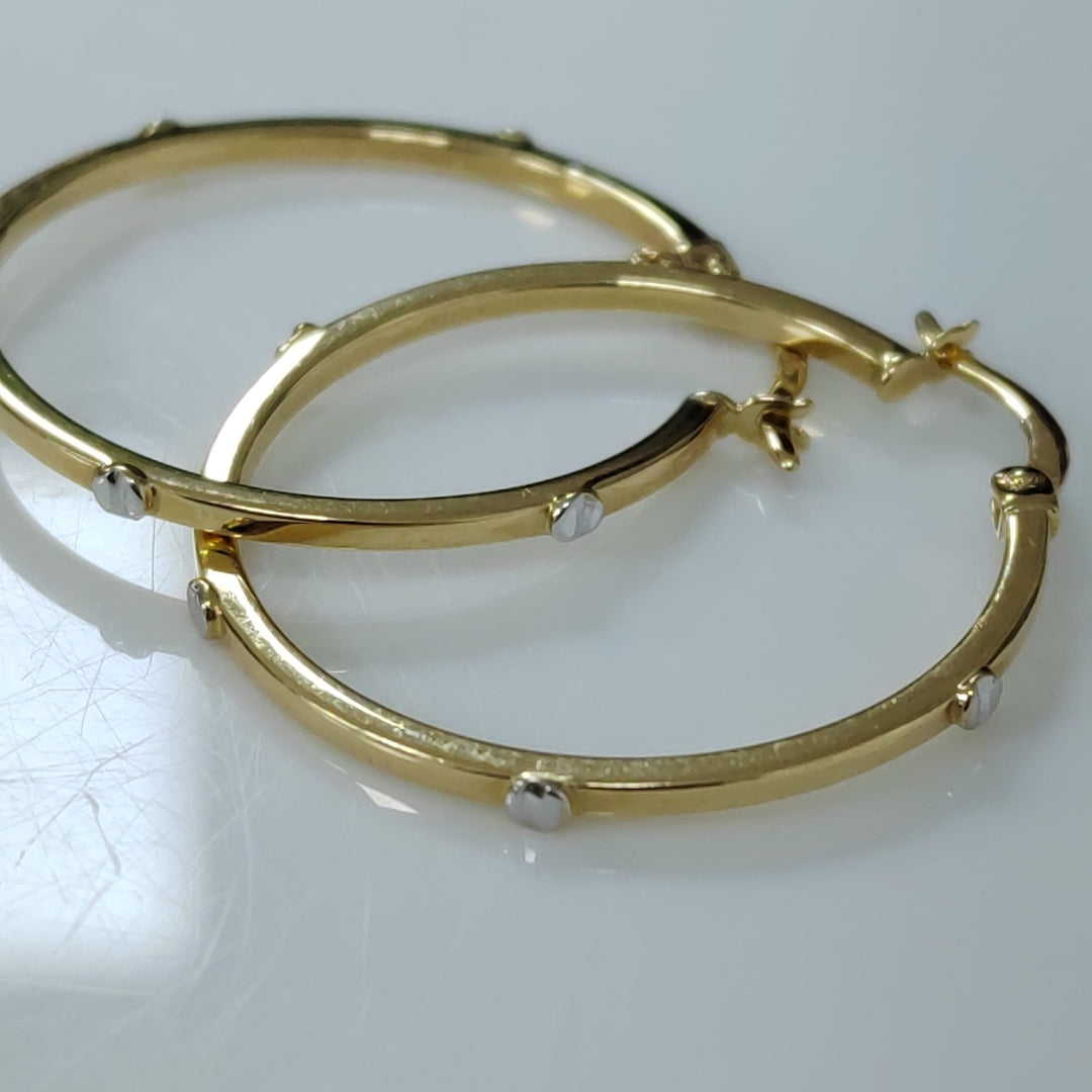 ARRACADAS PAR ORO 14 K 2 GRMS (SEMINUEVO)