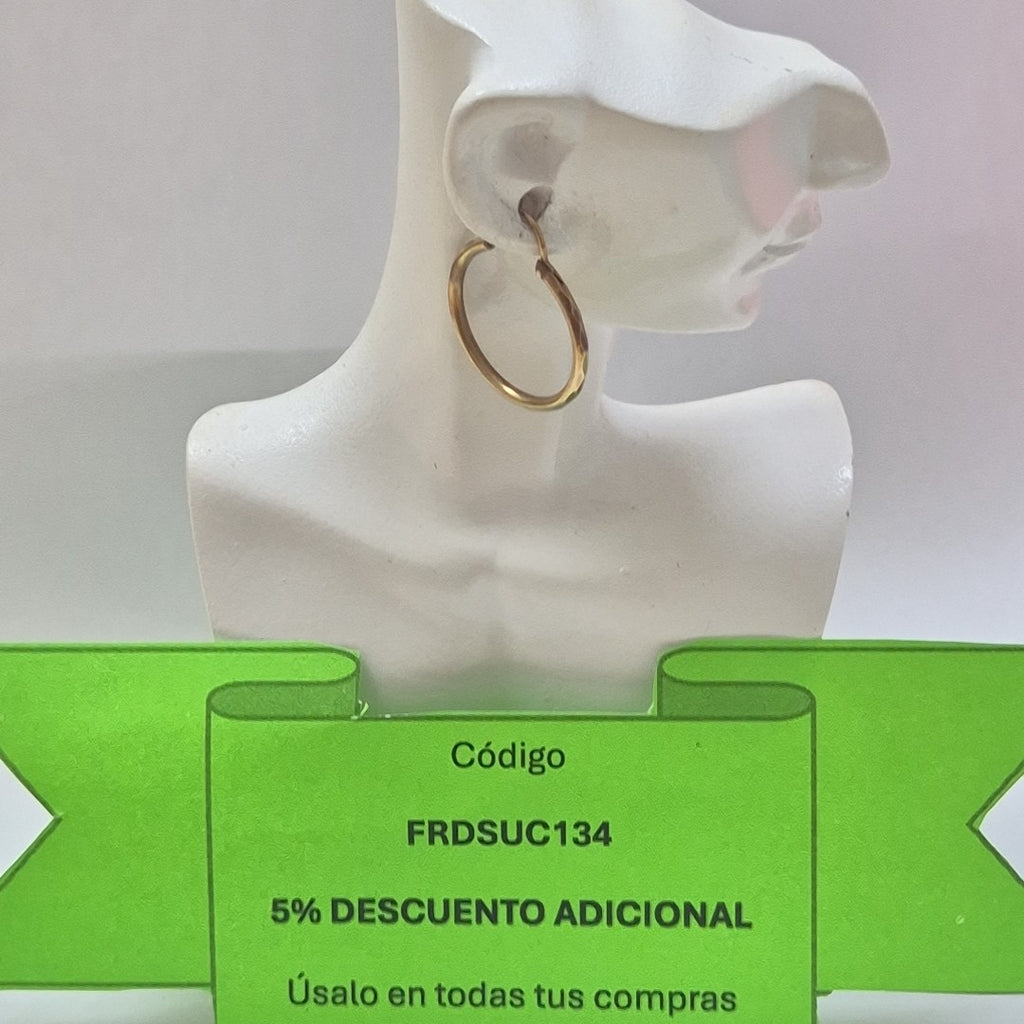 ARRACADAS PAR ORO 10 K 1,40 GRMS (SEMINUEVO)