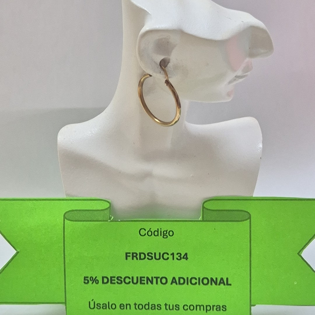 ARRACADAS PAR ORO 10 K 1,40 GRMS (SEMINUEVO)