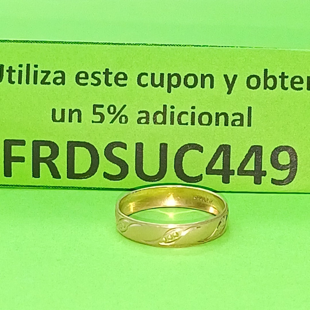 ARGOLLA ORO 10 K 1.4 GRMS (SEMINUEVO)