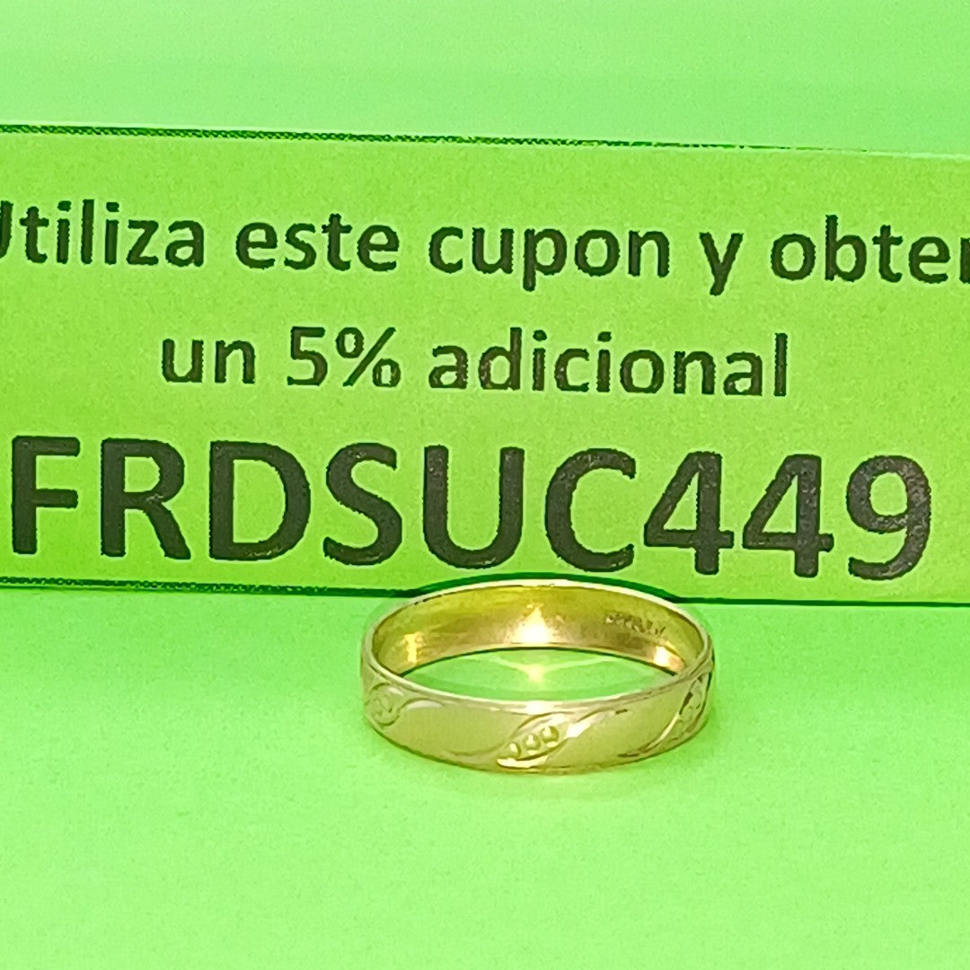ARGOLLA ORO 10 K 1.4 GRMS (SEMINUEVO)