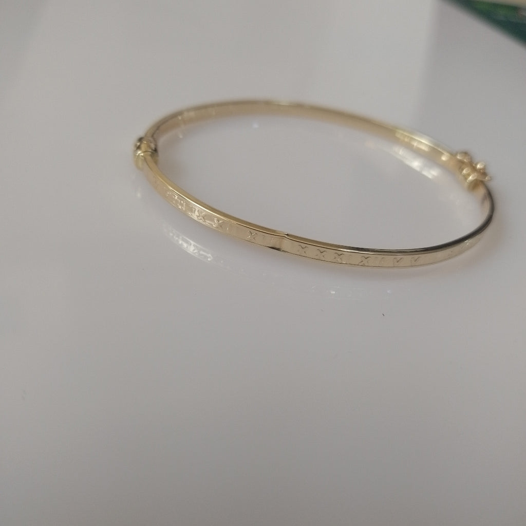PULSERA RIGIDA ORO 14 K 3,70 GRMS (SEMINUEVO)