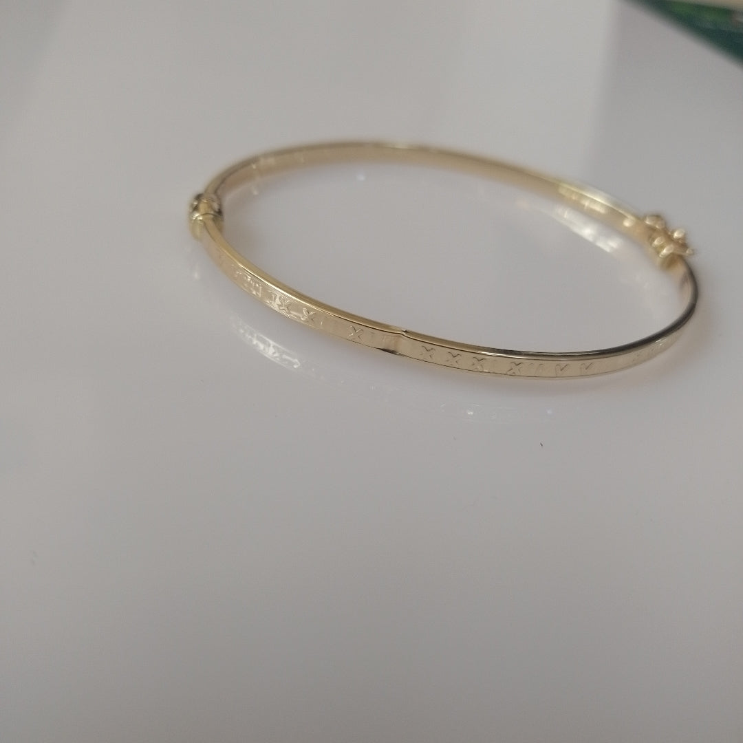 PULSERA RIGIDA ORO 14 K 3,70 GRMS (SEMINUEVO)