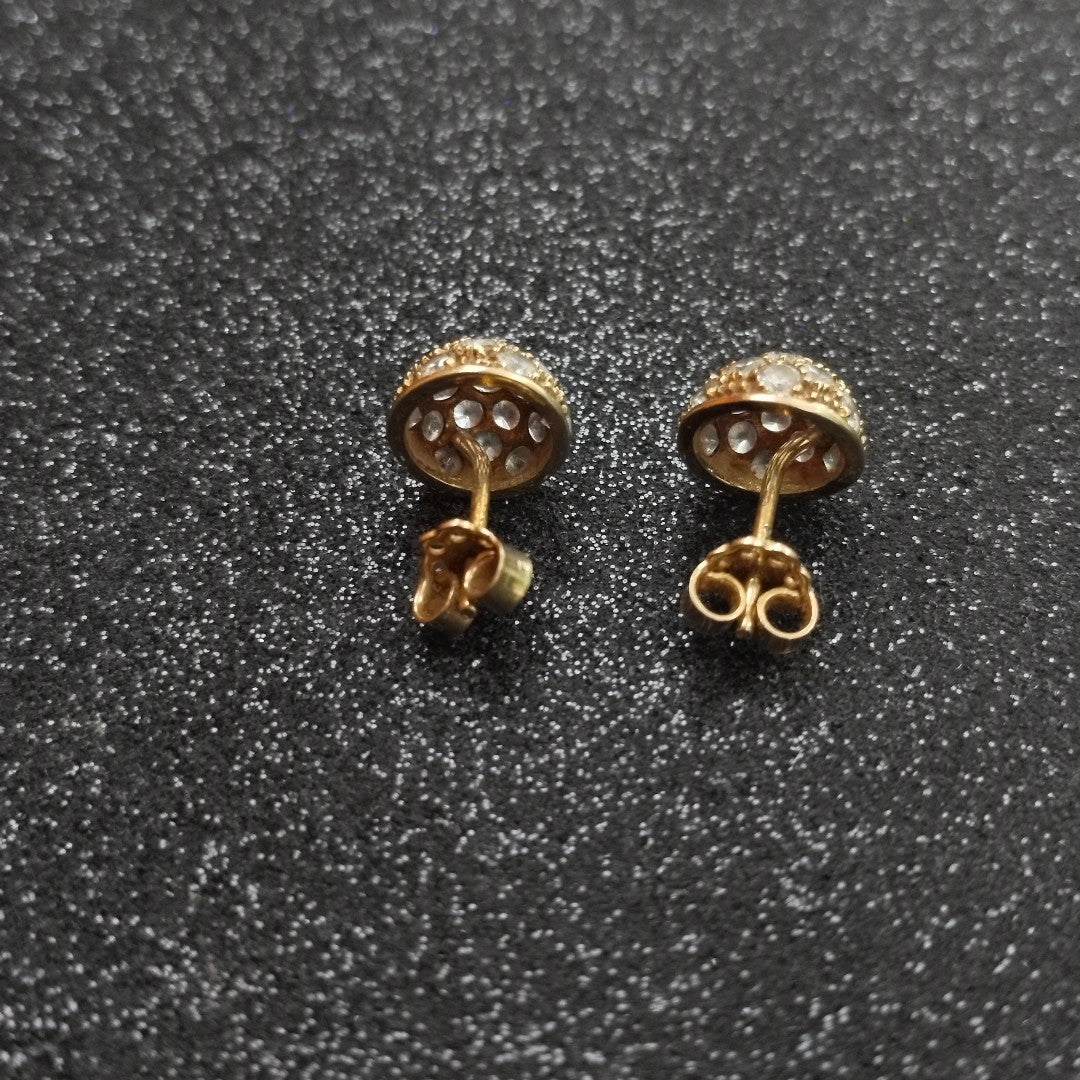 BROQUELES PAR ORO 14 K 3.8 GRMS (SEMINUEVO)