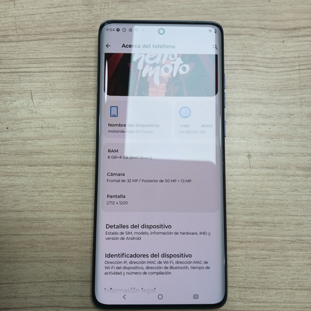 CELULAR MOTOROLA EDGE 60 FUSION XT2503-1 (2025) 256 GB 8 GB RAM (SEMINUEVO)