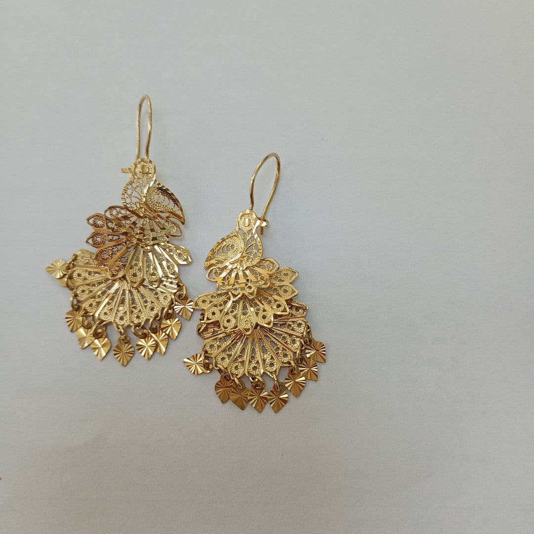 ARETES PAR ORO 14 K 8 GRMS (SEMINUEVO)