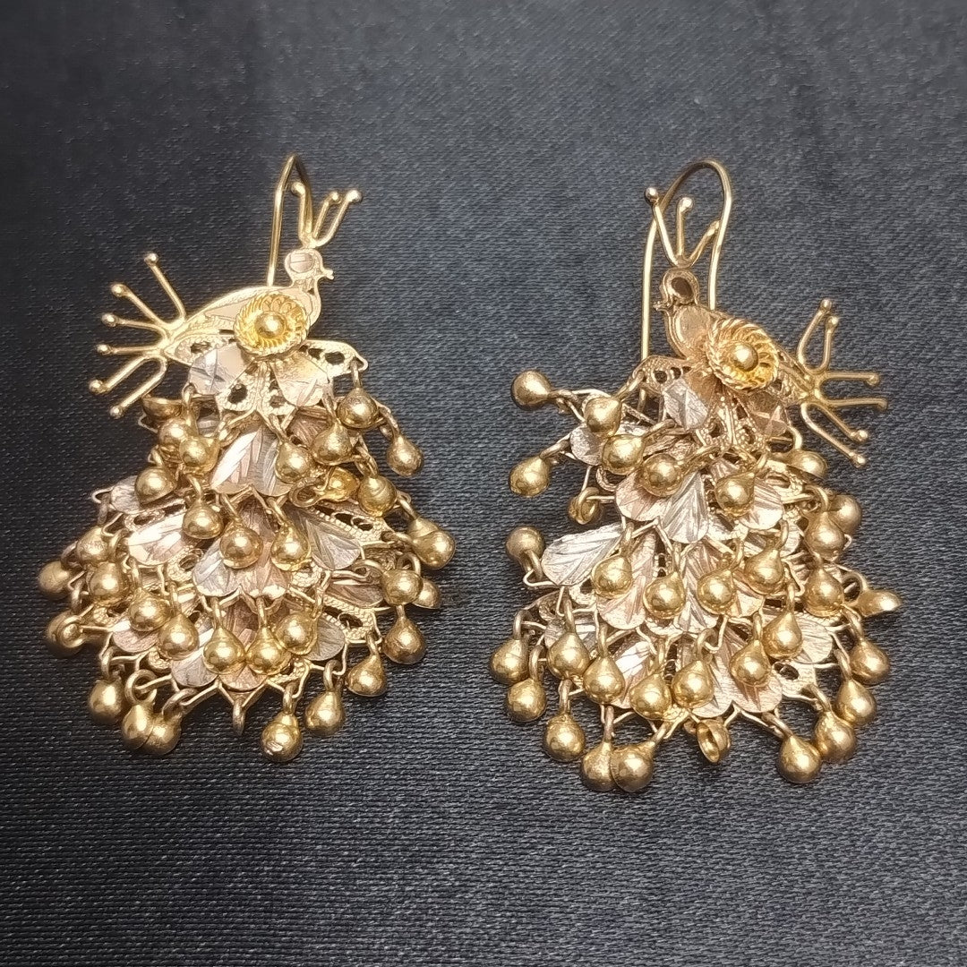 ARETES PAR ORO 10 K 12,10 GRMS (SEMINUEVO)