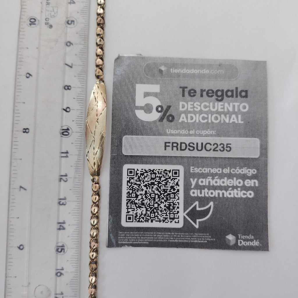 ESCLAVA ORO,ORO COMBINADO 10 K 7,00 GRMS (SEMINUEVO)