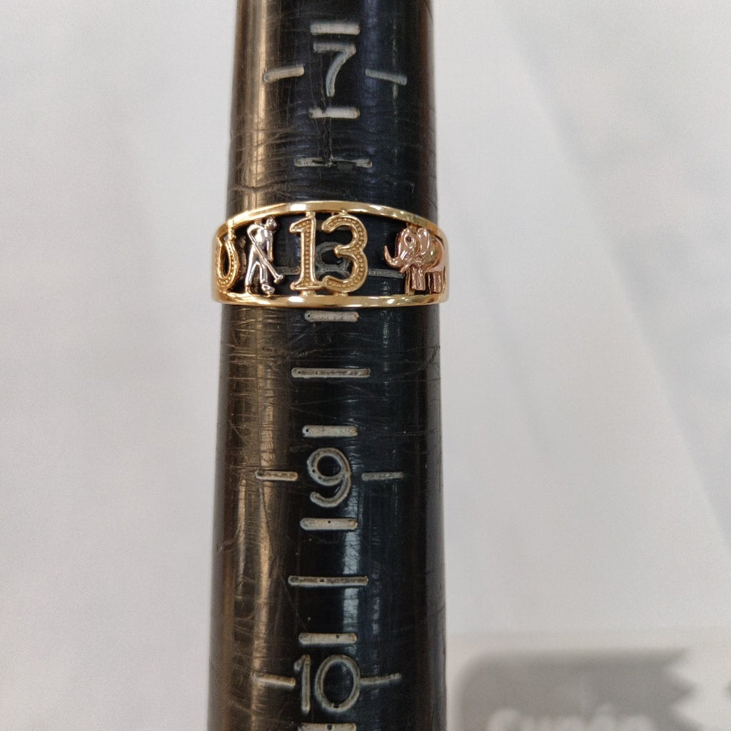 ARGOLLA DE LA SUERTE ORO 14 K 1,60 GRMS (SEMINUEVO)