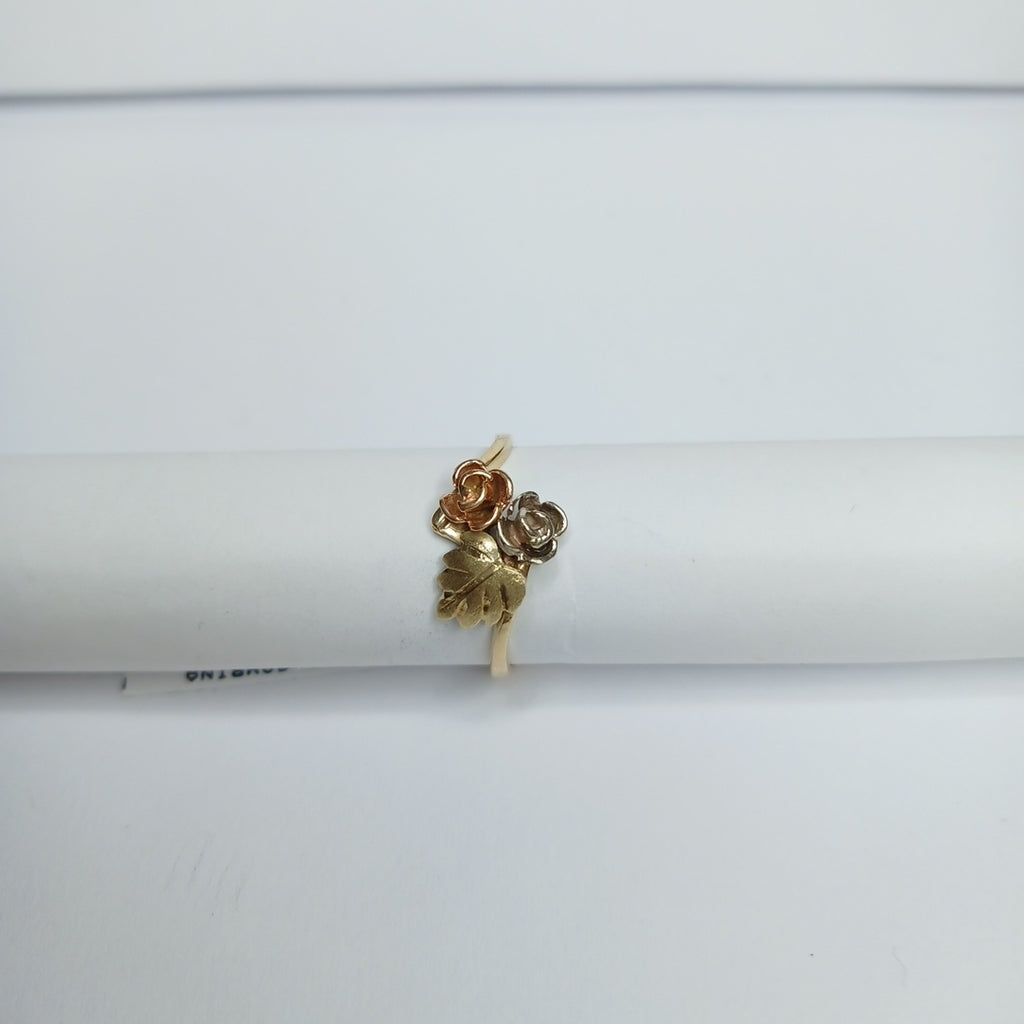 ANILLITO ORO COMBINADO 14 K 2,20 GRMS (SEMINUEVO)