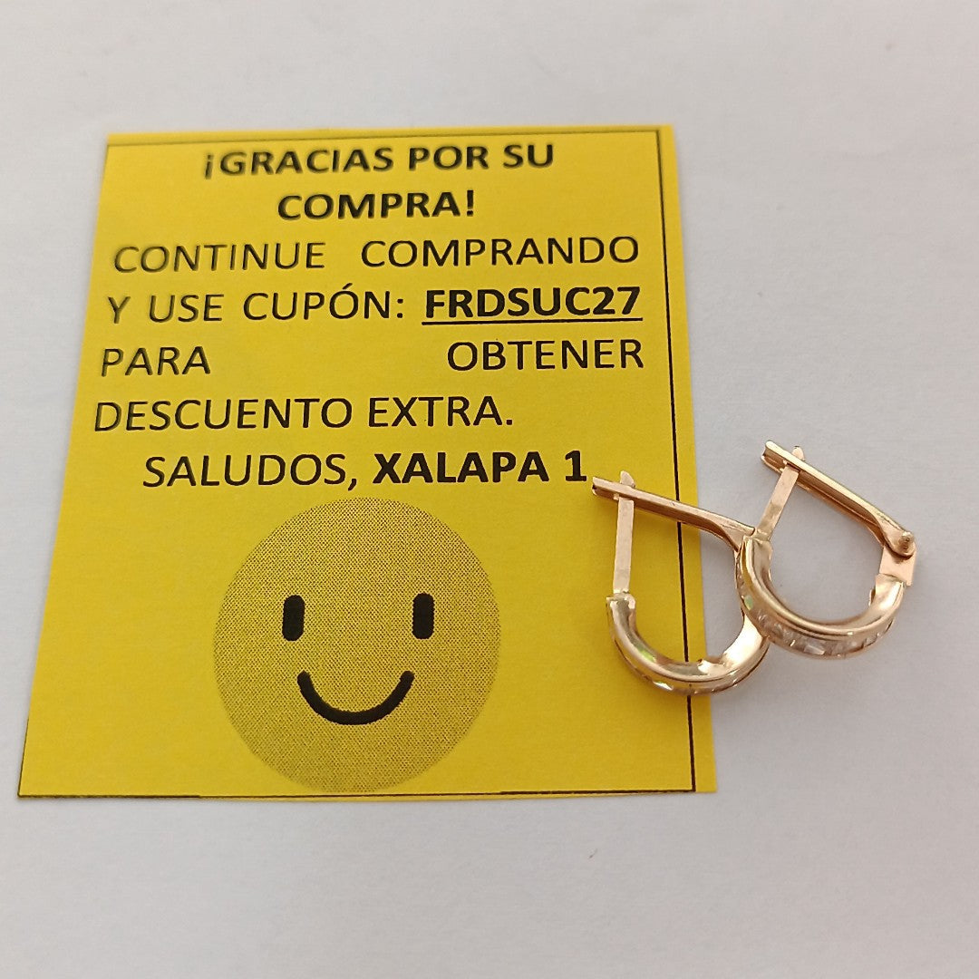 ARRACADAS PAR ORO 14 K 1.3 GRMS (SEMINUEVO)