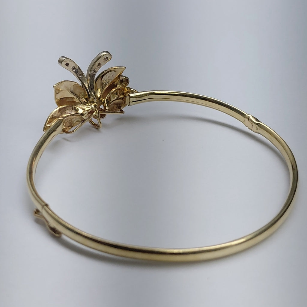 PULSERA RIGIDA ORO 14 K 8.8 GRMS (SEMINUEVO)