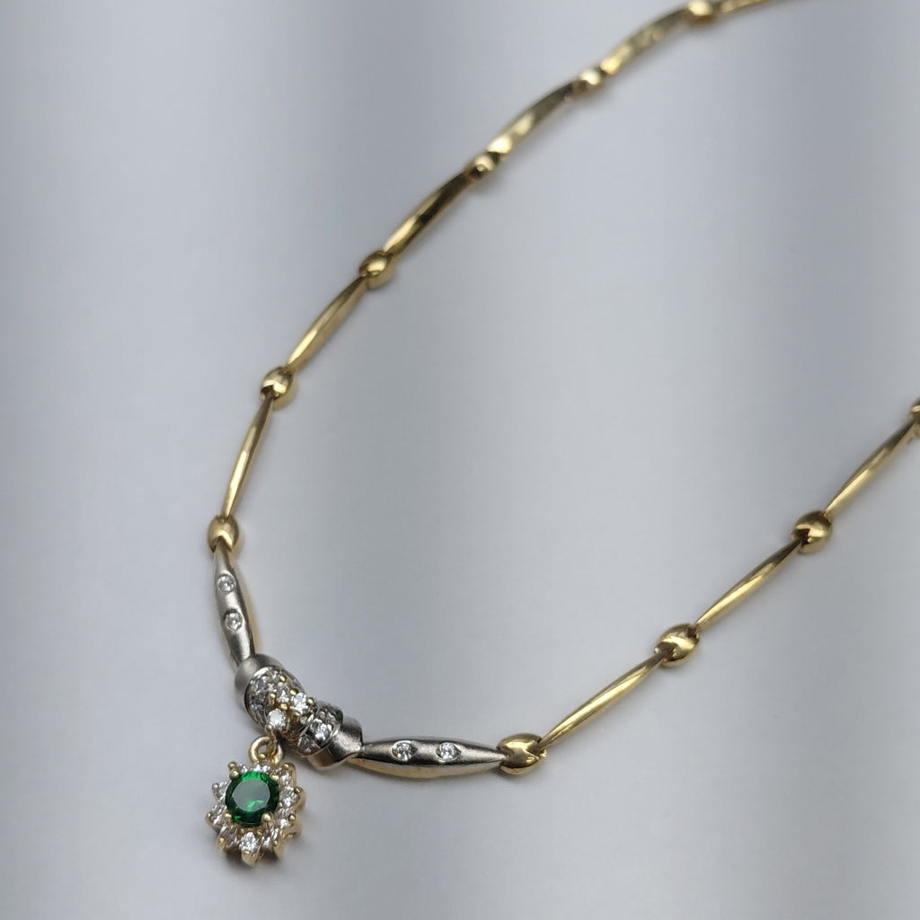 GARGANTILLA ORO, ORO BLANCO 14 K 12.9 GRMS (SEMINUEVO)