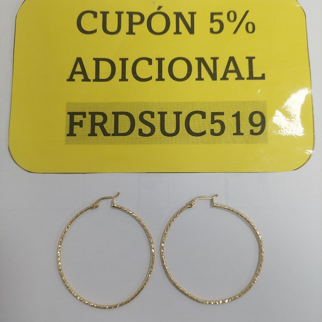 ARRACADAS PAR ORO 14 K 2.7 GRMS (SEMINUEVO)