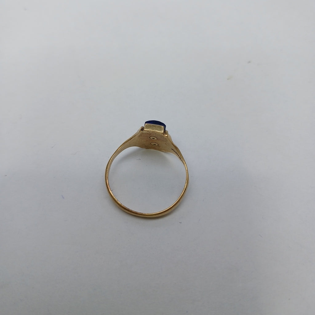 ANILLO DE GRADUACIÓN ORO 10 K 2.7 GRMS (SEMINUEVO)