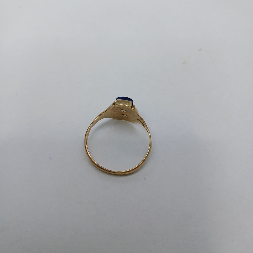 ANILLO DE GRADUACIÓN ORO 10 K 2.7 GRMS (SEMINUEVO)