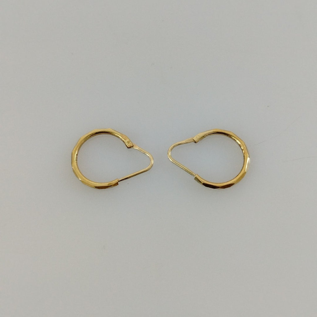 ARETES PAR ORO 14 K 1,00 GRMS (SEMINUEVO)