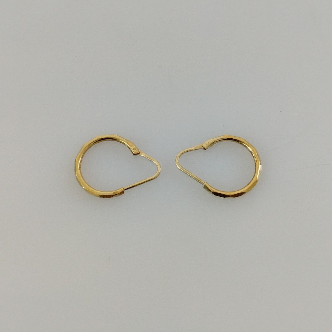 ARETES PAR ORO 14 K 1,00 GRMS (SEMINUEVO)