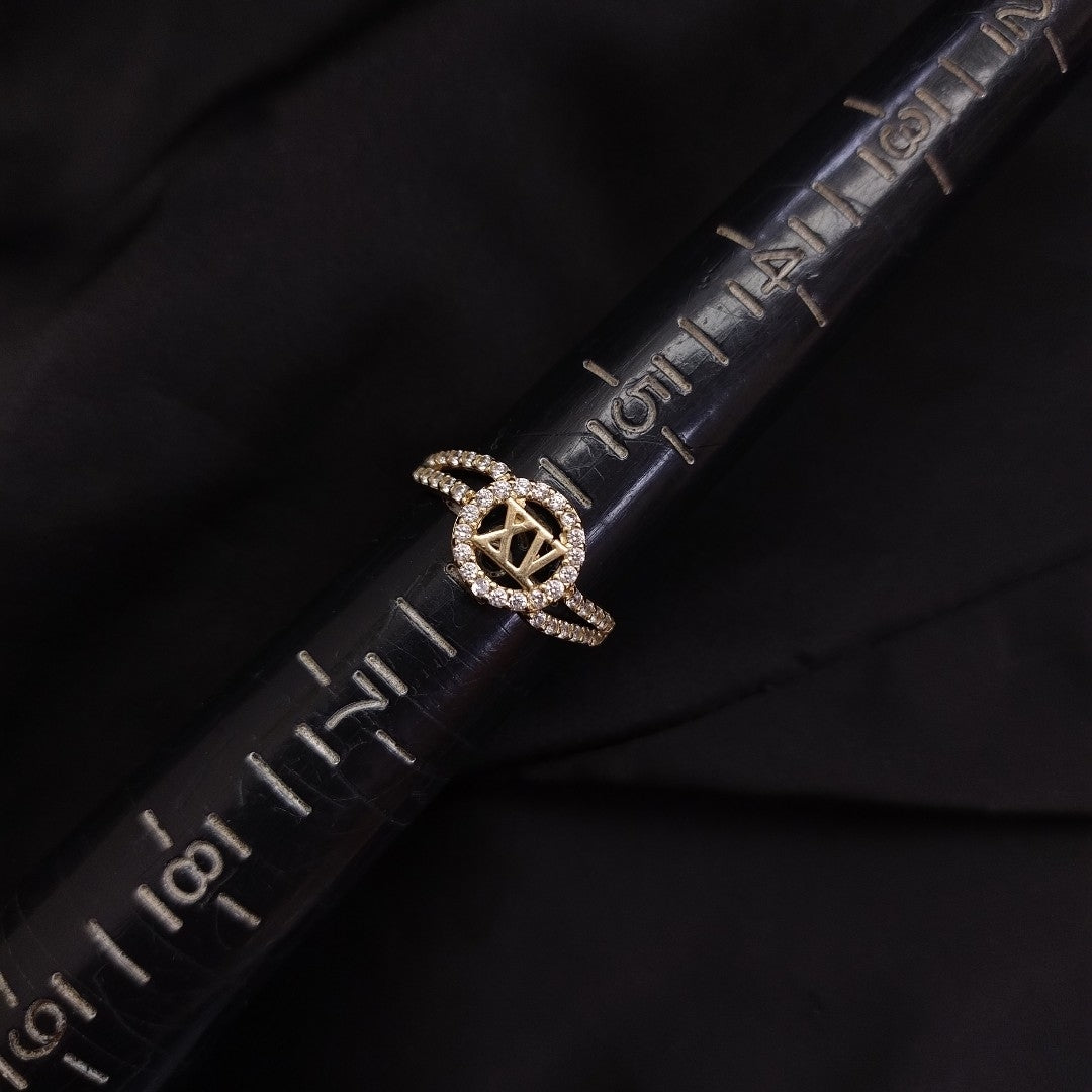 ANILLO CONMEMORATIVO ORO 10 K 1,40 GRMS (SEMINUEVO)