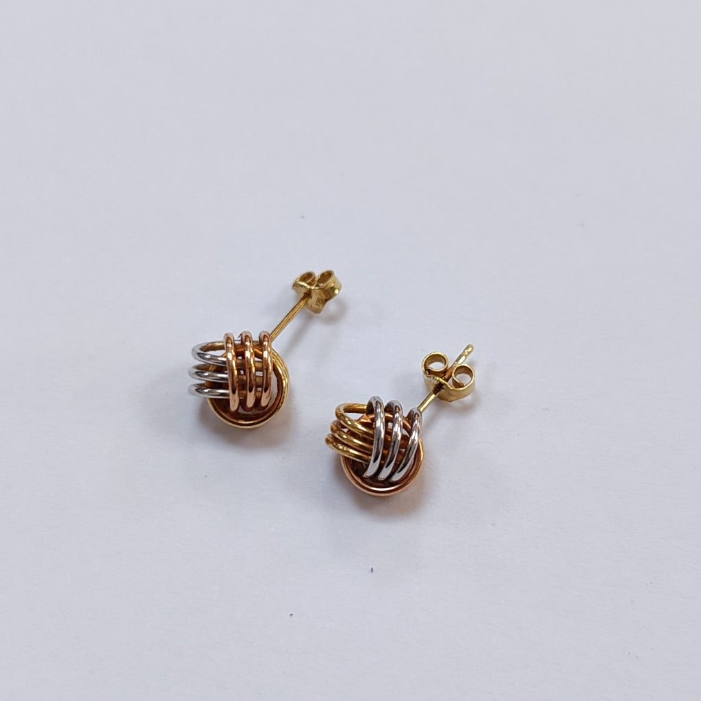 BROQUELES PAR ORO COMBINADO 14 K 2,30 GRMS (SEMINUEVO)