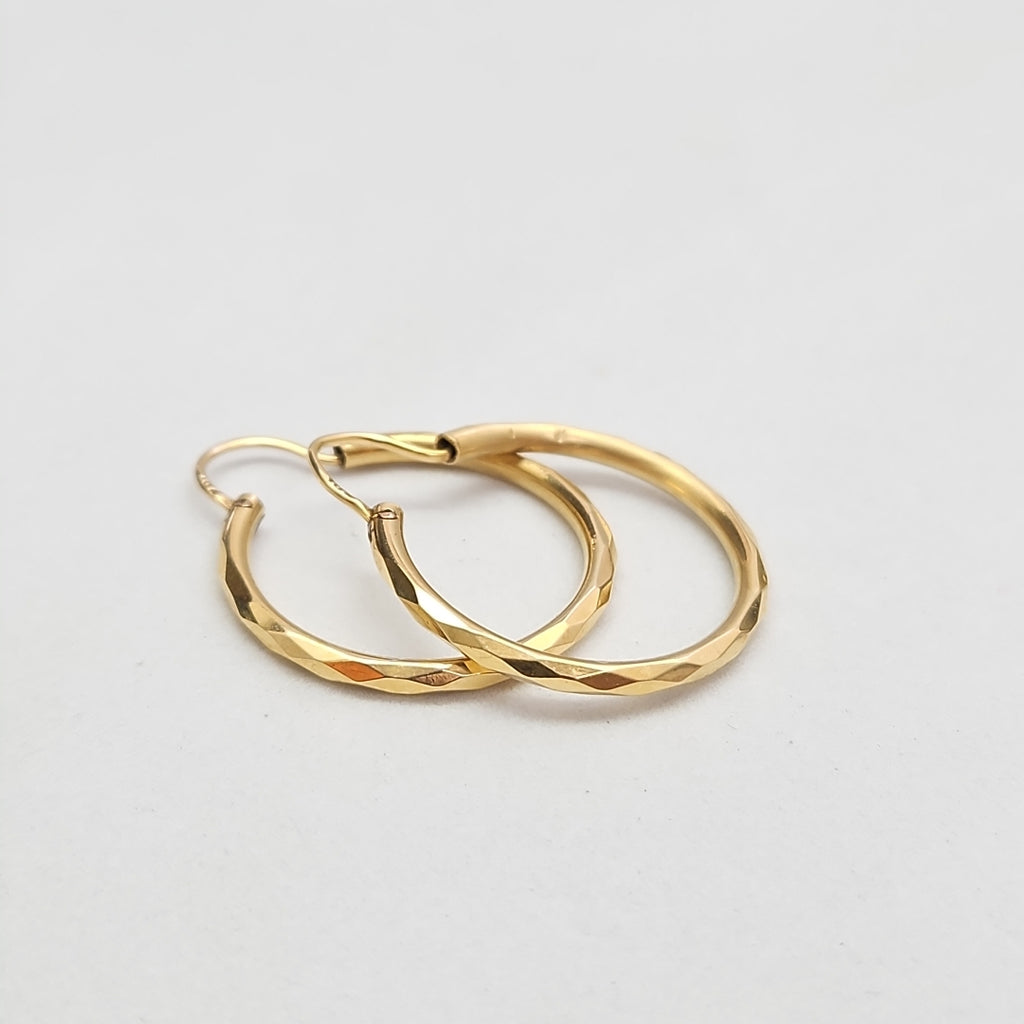 ARRACADAS PAR ORO 14 K 3.5 GRMS (SEMINUEVO)