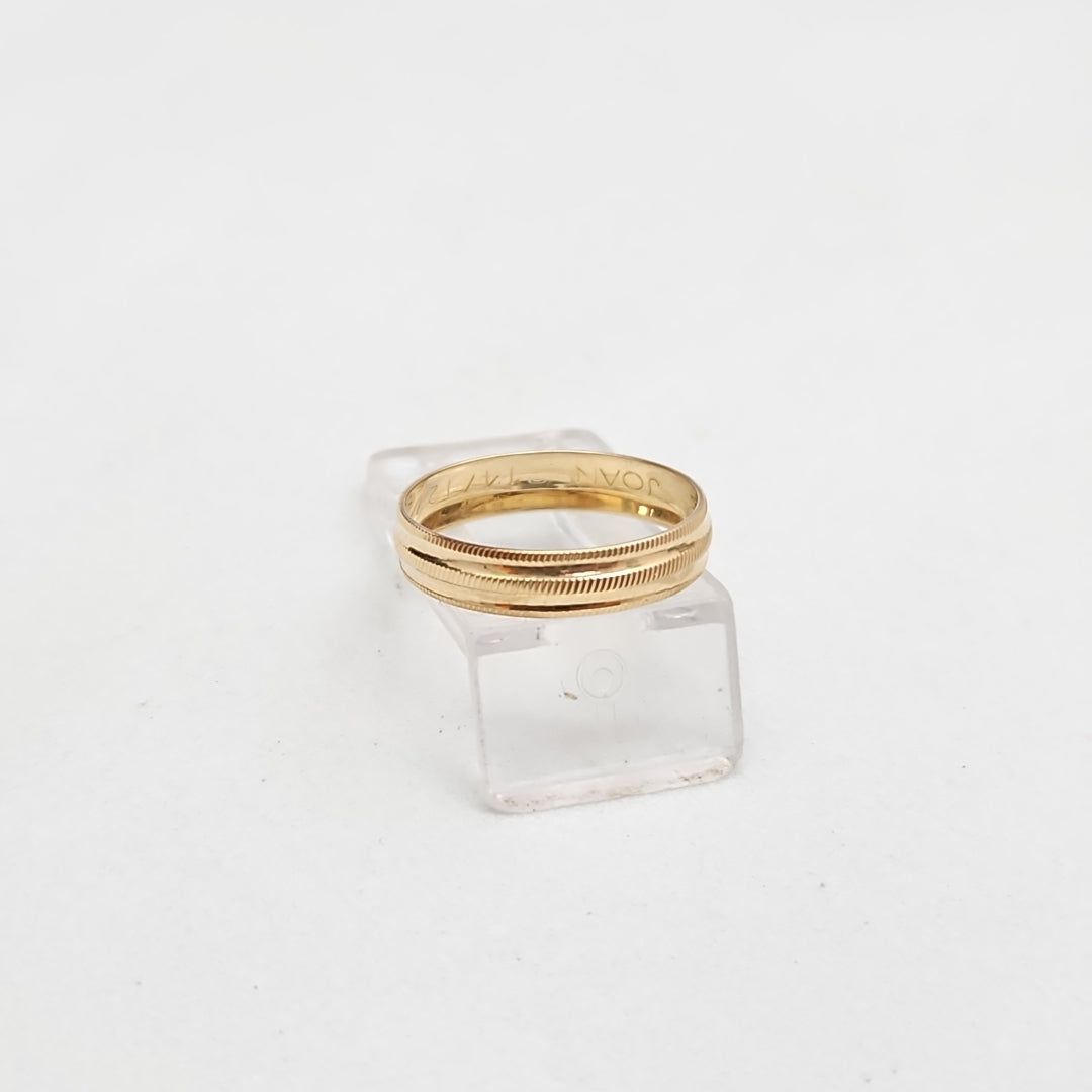 ARGOLLA ORO 14 K 1.1 GRMS (SEMINUEVO)
