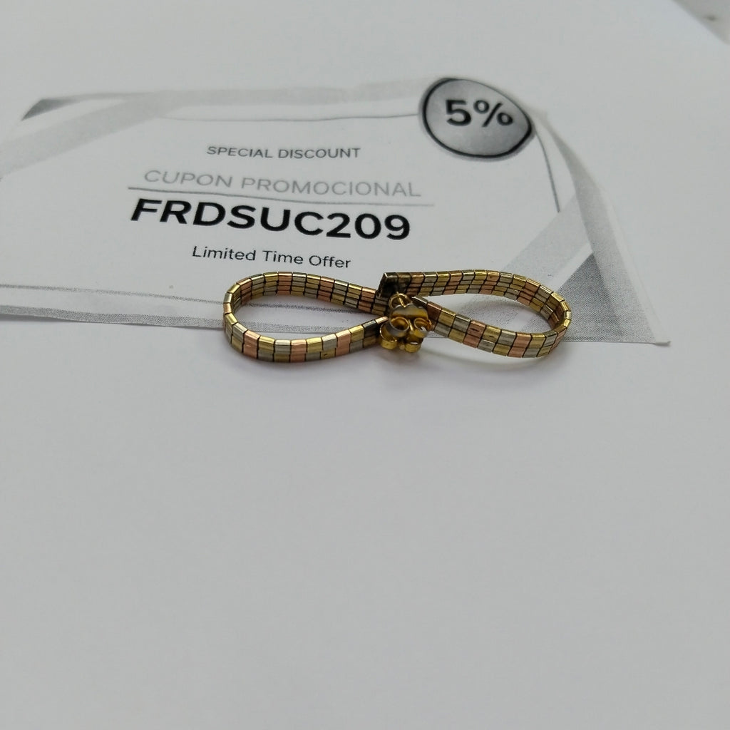BROQUELES PAR ORO 8 K 5,80 GRMS (SEMINUEVO)